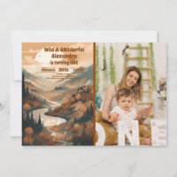 Photo Rustic Mountain Forest 1er anniversaire