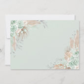 Invitation Photo Sage Green Silver Quinceañera 15e anniversai (Dos)