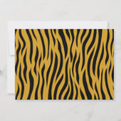 Invitation Photo sauvage de safari de zoo d'anniversaire de (Dos)