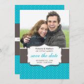 Invitation PHOTO SAUVEGARDER LA DATE ANNONCE :: cutendeur 6P (Devant / Derrière)