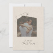 Invitation Photo Save The Date  (Devant)