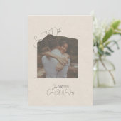 Invitation Photo Save The Date  (Debout devant)