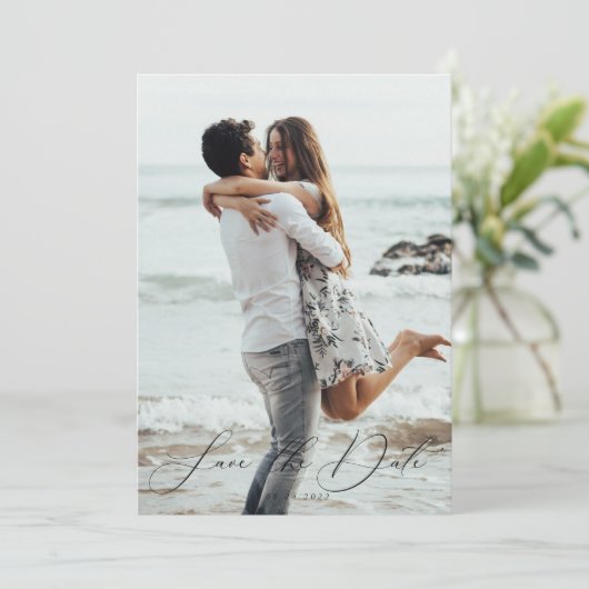 Invitation Photo Save the Date  (Debout devant)