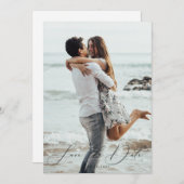 Invitation Photo Save the Date  (Devant / Derrière)