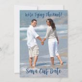 Invitation Photo, Save The Date, Marine, Nautique, Mariage (Devant)