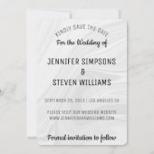 Invitation Photo Save the Date pour toujours design floral (Dos)