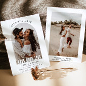 Invitation Photo Save the Dates, Modern Minimalist Boho