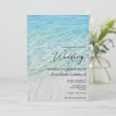Invitation Photo Seaside Sea Glass Website Plage (Debout devant)