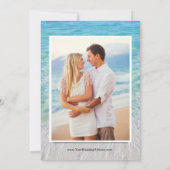 Invitation Photo Seaside Sea Glass Website Plage (Dos)