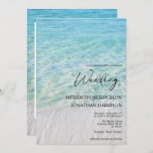 Invitation Photo Seaside Sea Glass Website Plage (Devant / Derrière)