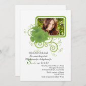 Invitation photo Shamrock (Devant / Derrière)