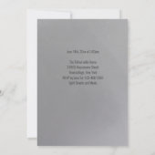 Invitation Photo Silver Doctorat Parti de Graduation (Dos)