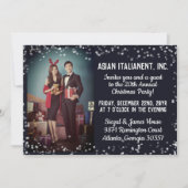 Invitation Photo Silver Light de la Marine Fête de Noël de l' (Devant)