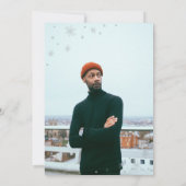 Invitation Photo Silver Surprise moderne Fête d'anniversaire  (Dos)