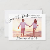 Invitation Photo simple - 3x5 Enregistrer la date (Devant)