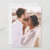 Invitation Photo simple avec Mariage de noms de couples (Devant)