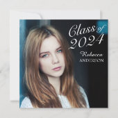 Invitation Photo Simple Elegant Graduation Party (Devant)