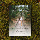 Invitation Photo Simple Élégante Enregistrer La Date Annonce