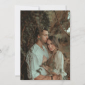 Invitation Photo simple Mariage en ivoire Boho Arch (Dos)