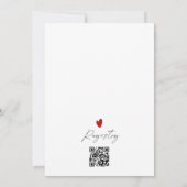 Invitation Photo simple moderne Couples Douche (Dos)