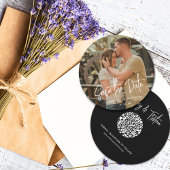 Invitation Photo simple moderne Enregistrer la date Code QR M