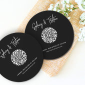 Invitation Photo simple moderne Enregistrer la date Code QR M