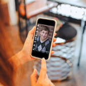 Invitation Photo simple moderne noir et blanc