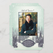 Invitation photo Snowy Landscape (Devant / Derrière)