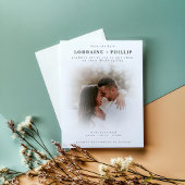 Invitation Photo Soft Focus Enregistrer la date