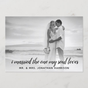Invitation Photo Soul Love Mariée Réception