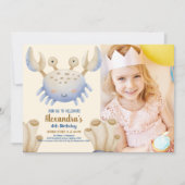 Invitation Photo Sous La Mer Anniversaire (Devant)