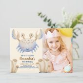 Invitation Photo Sous La Mer Anniversaire (Debout devant)