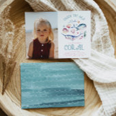 Invitation Photo sous l'invitation d'anniversaire de la mer