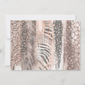 Invitation Photo Spa Anniversaire Luxe Safari design Invitati (Dos)