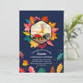 Invitation photo spectaculaire d'automne (Debout devant)