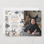 Invitation Photo Spooktacular Halloween Ghost Party (Devant)