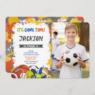 Invitation Photo Sport