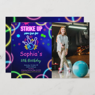 Invitation photo STRIKE UP Bowling