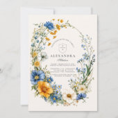 Invitation Photo Stylish Spring Fleur sauvage Meadow Grad (Devant)