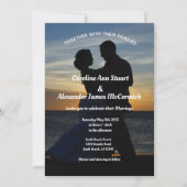 Invitation Photo Summer Ocean Elegant Chic Mariage Dans (Devant)