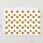 Invitation photo Sunflower First Birthday (Dos)