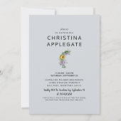 Invitation Photo Sunflower Lavender Fête des mariées rustique (Dos)