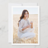 Invitation PHOTO Sunflowers Eucalyptus Graduation Party (Dos)