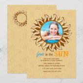 Invitation photo Sunny (Devant / Derrière)