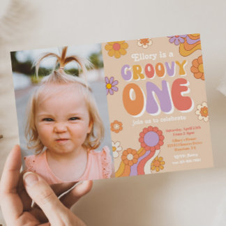 Invitation photo super | Hippie Anniversaire