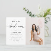 Invitation Photo Sur Cloud Nine Fête des mariées (Debout devant)