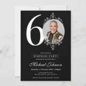 Invitation Photo Surprise 60e fête d'anniversaire (Devant)