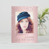 Invitation Photo Surprise Anniversaire de la fête des diamant (Debout devant)