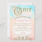 Invitation Photo Sweet 16 Il était une fois Princesse (Dos)