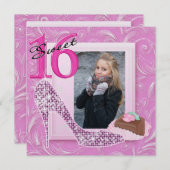 Invitation photo Sweet 16 - SRF (Devant / Derrière)